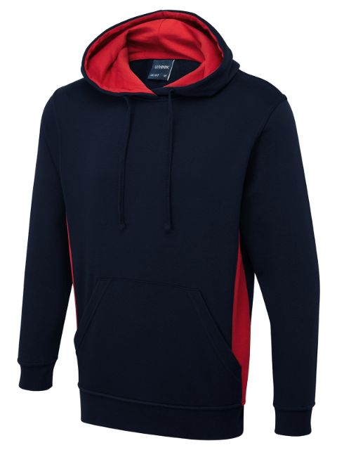Uneek UC517 - Two Tone Hooded Sweatshirt