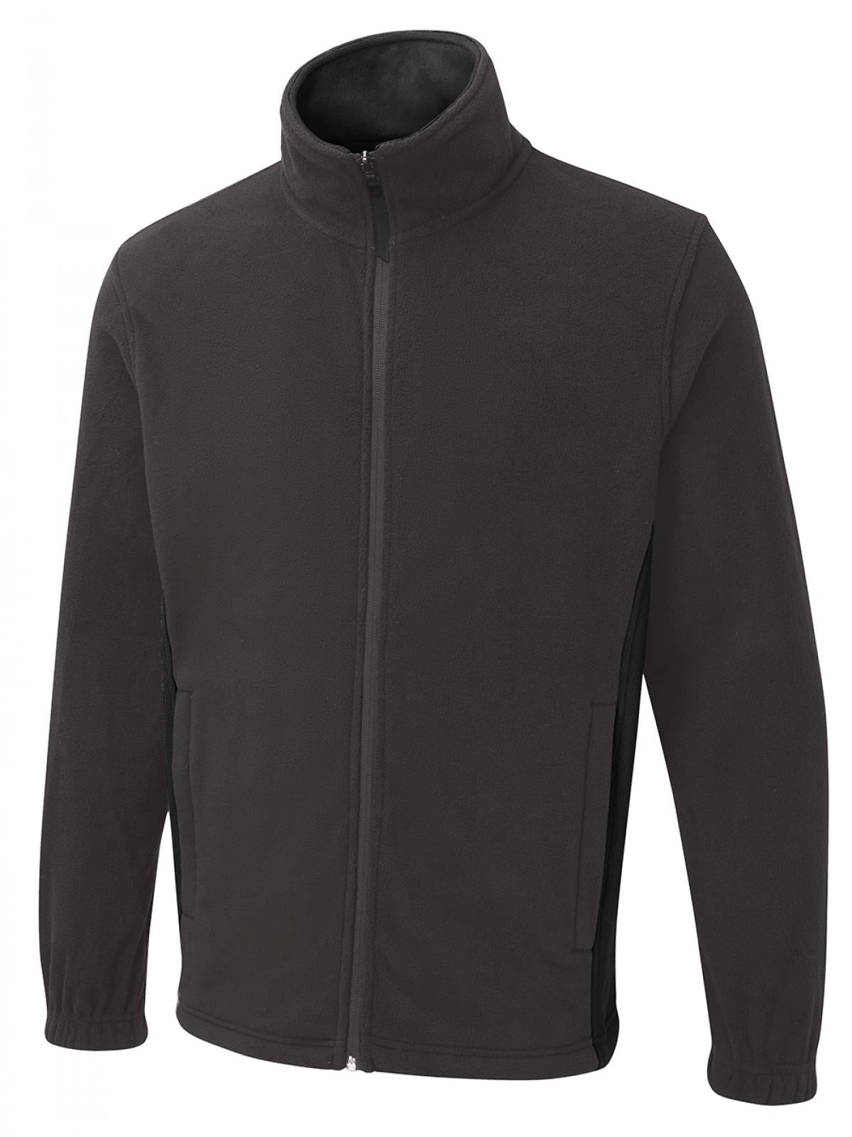 two_tone_full_zip_fleece_jacket_charcoal/black