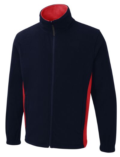 Uneek UC617 - Two Tone Full Zip Fleece Jacket