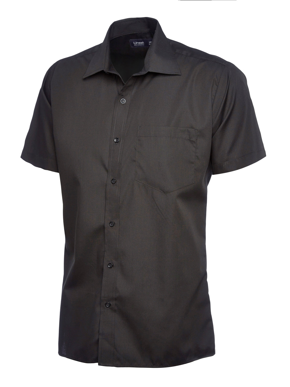 mens_poplin_half_sleeve_shirt_black