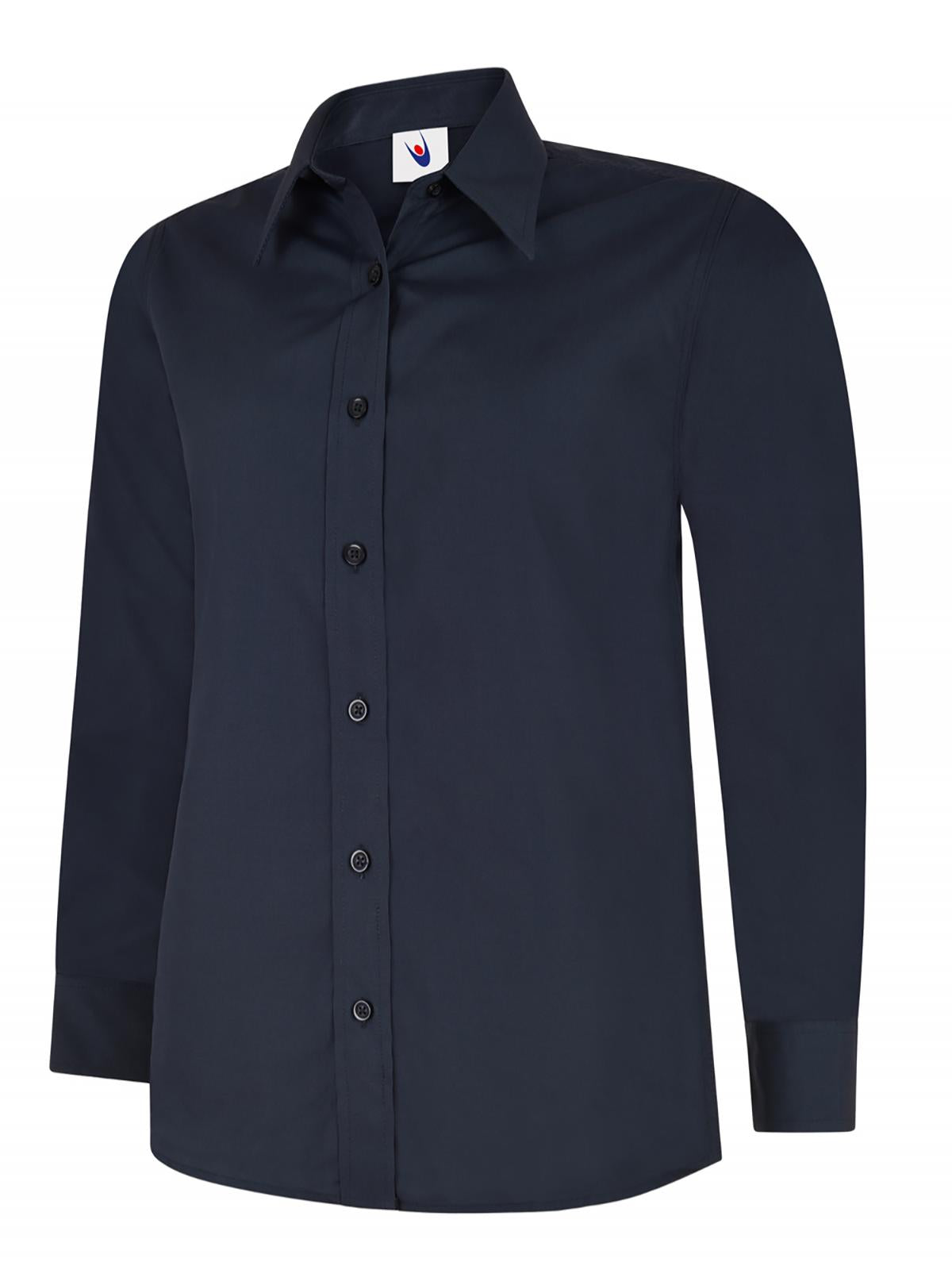 ladies_poplin_full_sleeve_shirt_navy