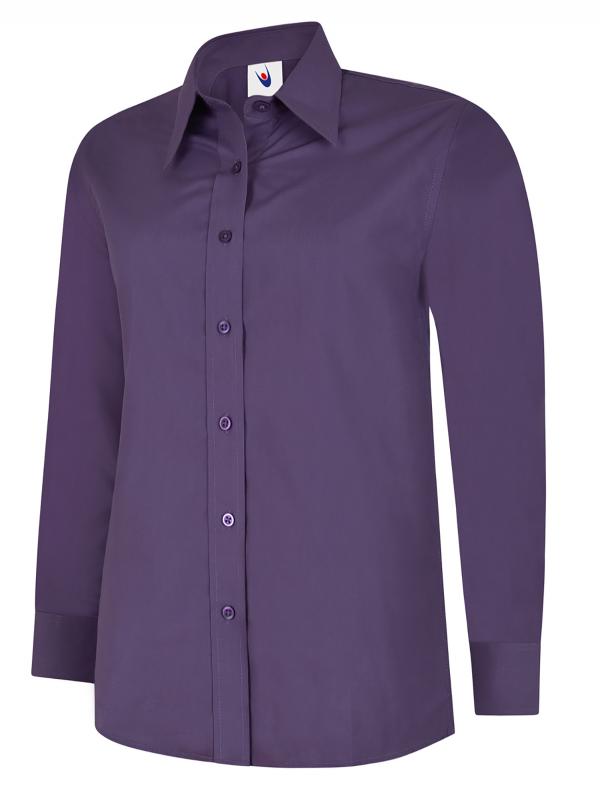 Uneek UC711 - Ladies Poplin Full Sleeve Shirt