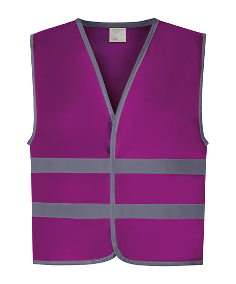 Yoko Hi-Vis Reflective Border Kids Waistcoat