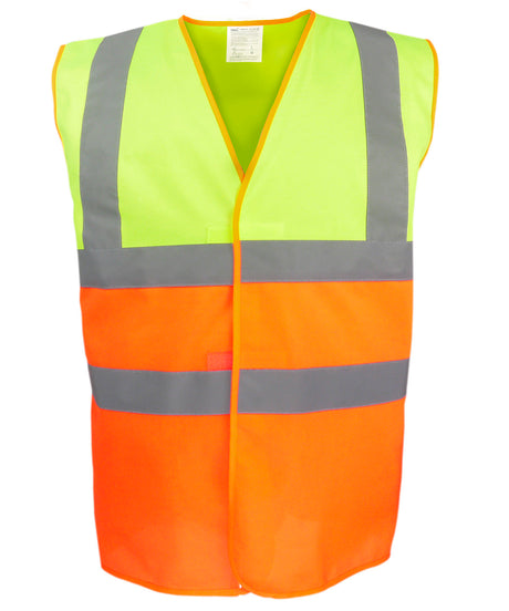 Yoko Hi-Vis Two-Tone Waistcoat
