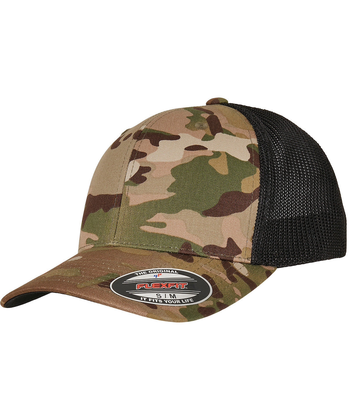 Flexfit by Yupoong MultiCam trucker mesh cap