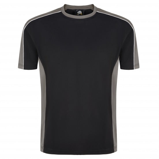 ORN 1008 - Avocet Two Tone Polyester T-Shirt - Black - Graphite / XS - T-Shirts