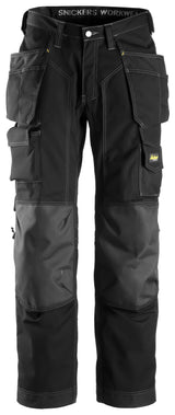 Snickers 3223 Floorlayer Trousers Black\Black - Regular / 28 (42)