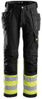 Snickers 3235 Hi-vis Holster pocket Cotton Trousers Class 1