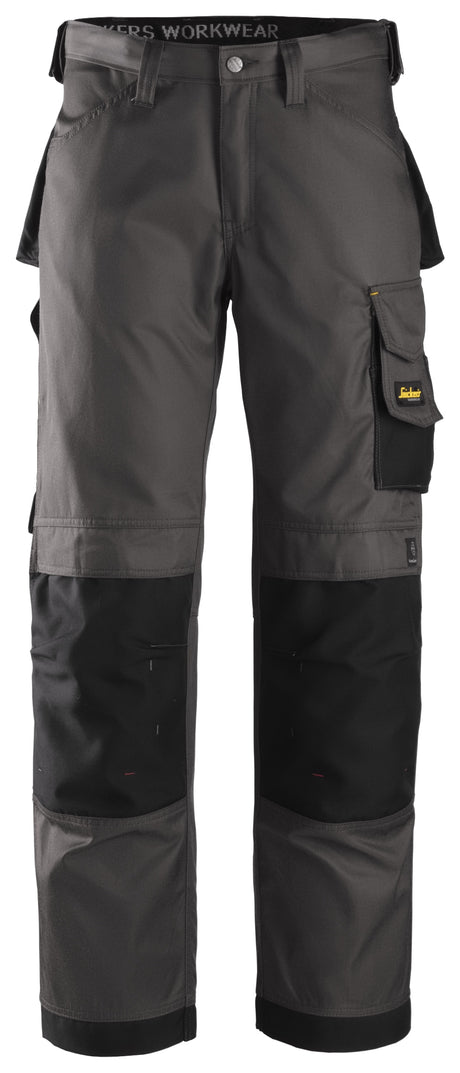 Snickers 3312 Duratwill Trousers, Dgrey Muted black\Black