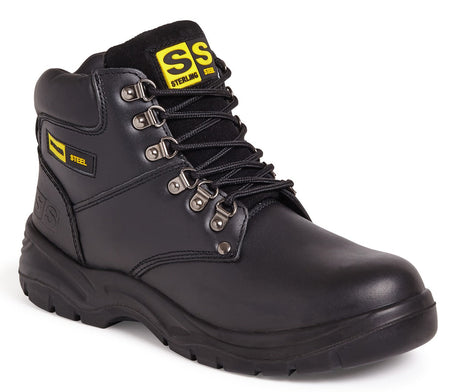 Sterling Steel Ss806Sm Black 6 Eye Hiker Boot 1