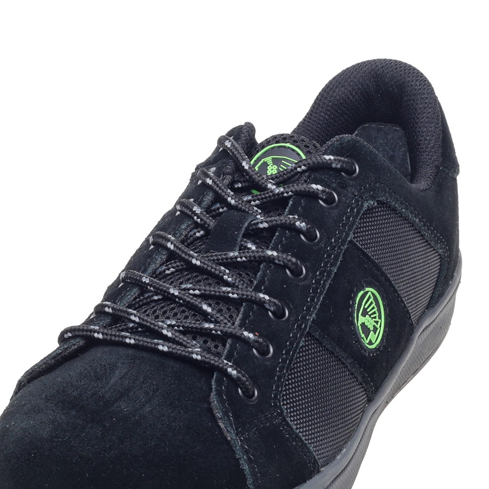 Apache Kick Black Suede Cup Sole Safety Trainer 4
