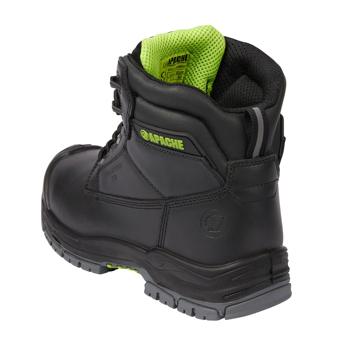 Apache Cranbrook Black Waterproof Esd Safety Boot - Gts Outsole 3