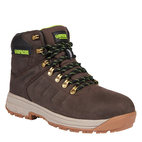 Apache Moose Jaw Brown Leather Waterproof Safety Boot - Xts Outsole 1