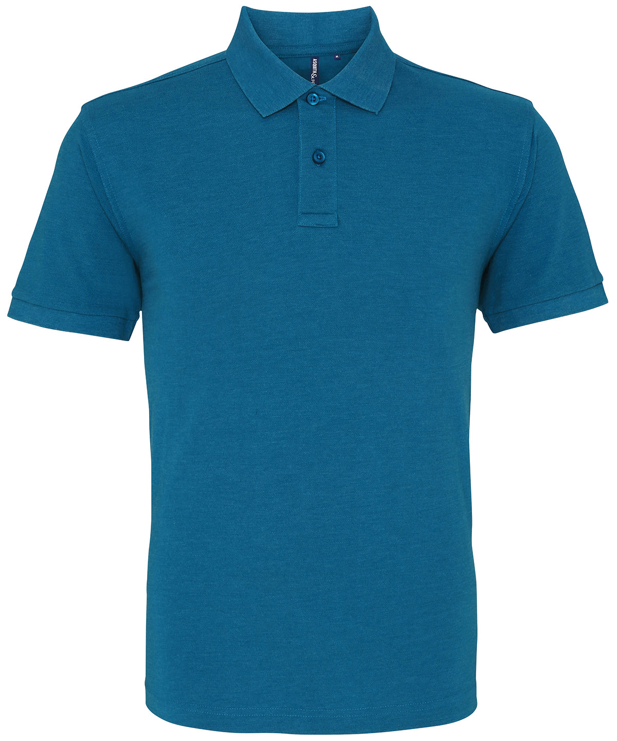 Asquith & Fox Mens polo Teal Heather