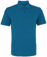 Asquith & Fox Men’s Polo - Teal Heather / S - Shirts