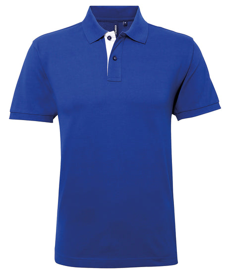 Asquith & Fox Mens classic fit contrast polo