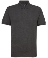 Asquith & Fox Men’s polycotton blend polo Charcoal - S - Polo Shirts