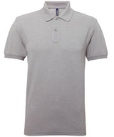 Asquith & Fox Men’s polycotton blend polo Heather Grey - S - Polo Shirts