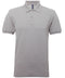 Asquith & Fox Men’s polycotton blend polo Heather Grey