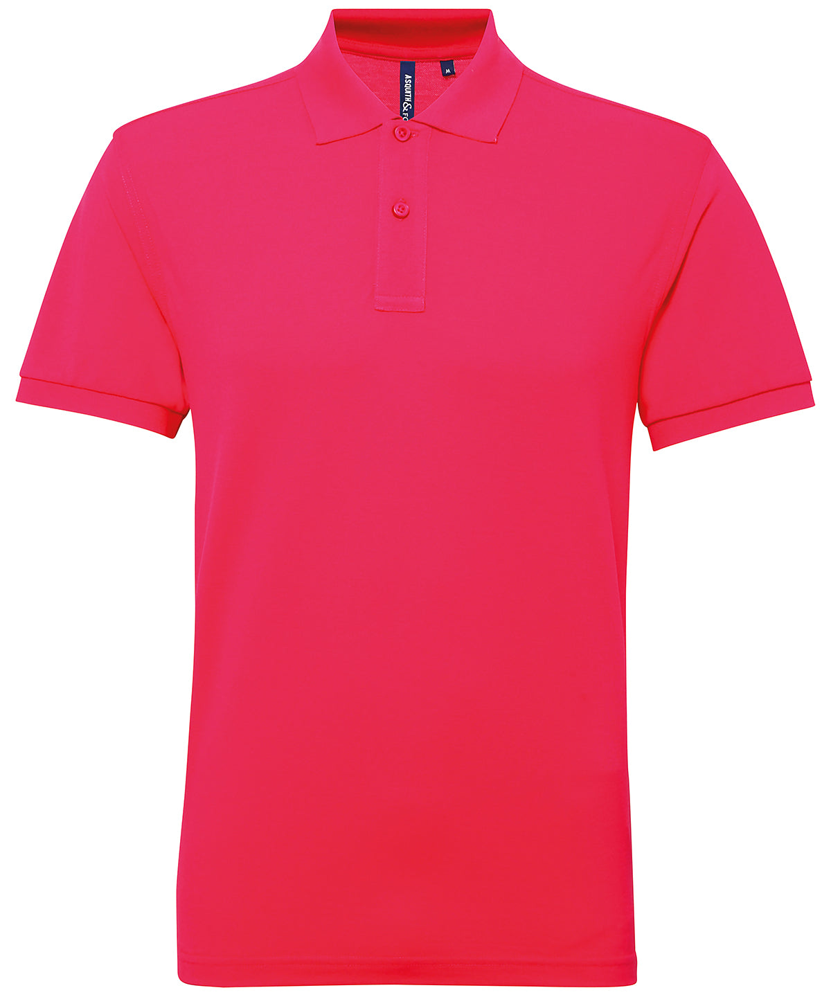 Asquith & Fox Men’s polycotton blend polo Hot Pink