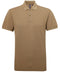 Asquith & Fox Men’s polycotton blend polo Khaki