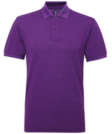 Asquith & Fox Men’s polycotton blend polo Purple - S - Polo Shirts