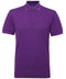 Asquith & Fox Men’s polycotton blend polo Purple