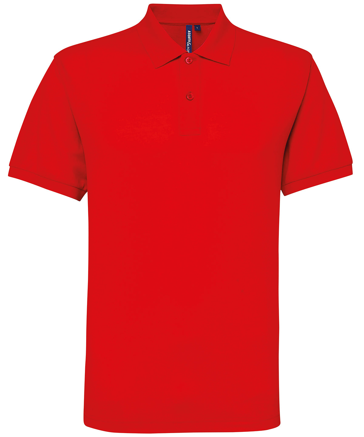 Asquith & Fox Men’s polycotton blend polo Red