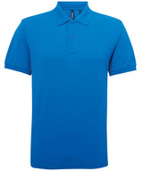 Asquith & Fox Men’s polycotton blend polo Sapphire - S - Polo Shirts