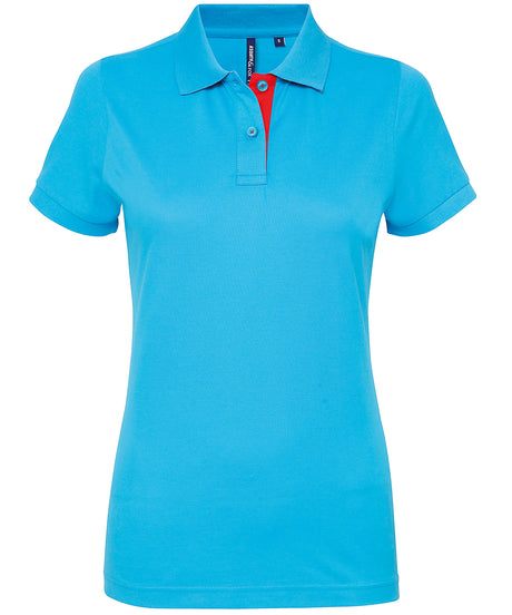 Asquith & Fox Womens contrast polo