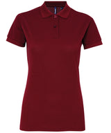 Asquith & Fox Women’s Polycotton Blend Polo Shirt - Burgundy / XS - Shirts