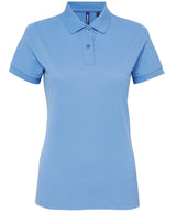 Asquith & Fox Women’s Polycotton Blend Polo Shirt - Cornflower / XS - Shirts