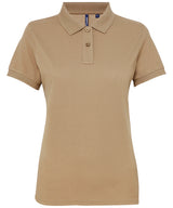 Asquith & Fox Women’s Polycotton Blend Polo Shirt - Khaki / XS - Shirts