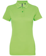 Asquith & Fox Women’s Polycotton Blend Polo Shirt - Neon Green / XS - Shirts