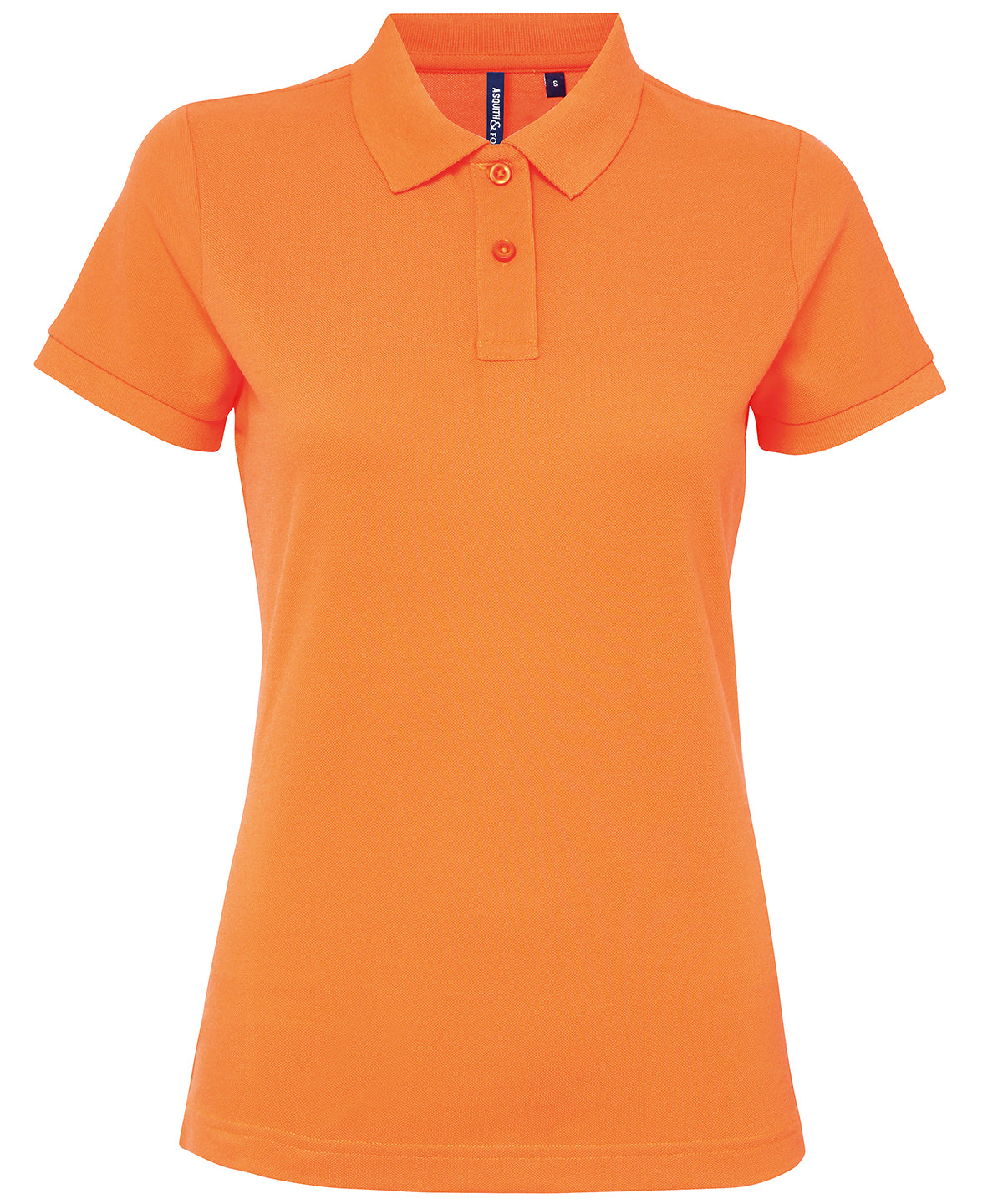 Asquith & Fox Women’s polycotton blend polo Neon Orange