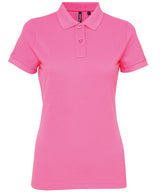 Asquith & Fox Women’s Polycotton Blend Polo Shirt - Neon Pink / XS - Shirts