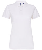 Asquith & Fox Women’s Polycotton Blend Polo Shirt - White / XS - Shirts
