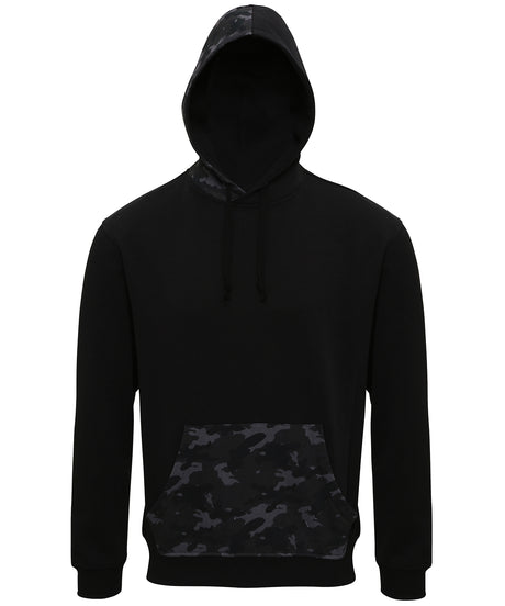 Asquith & Fox Mens camo trimmed hoodie