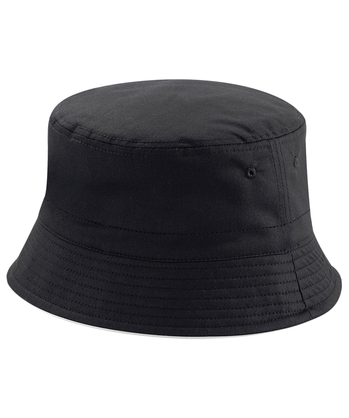 Beechfield Reversible bucket hat - Black/Light Grey / S/M - Hats