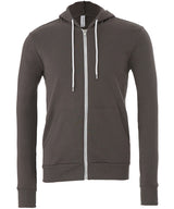 Bella Canvas Unisex Polycotton Fleece Full-Zip Hoodie - Asphalt / XS - Hoodies