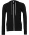 Bella Canvas Unisex polycotton fleece full-zip hoodie Black