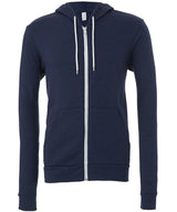 Bella Canvas Unisex Polycotton Fleece Full-Zip Hoodie - Navy / XS - Hoodies