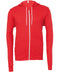 Bella Canvas Unisex polycotton fleece full-zip hoodie Red