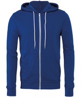 Bella Canvas Unisex Polycotton Fleece Full-Zip Hoodie - True Royal / XS - Hoodies