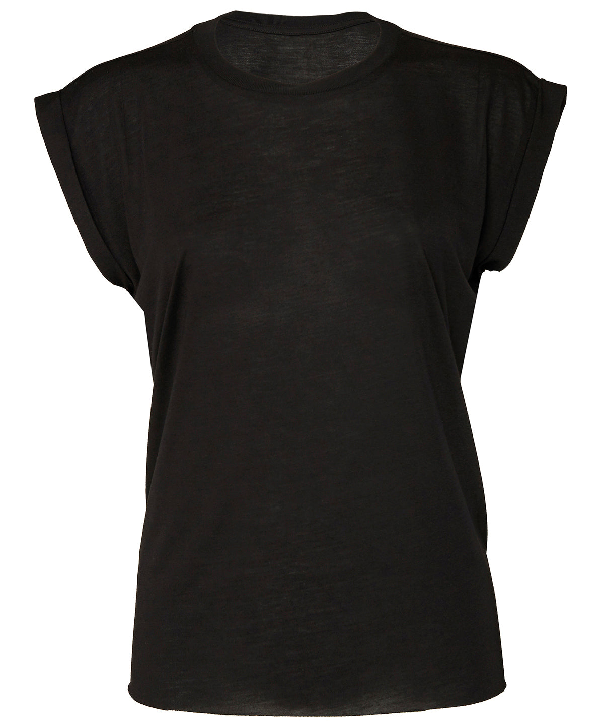 Bella Canvas Womens flowy muscle tee with rolled cuff