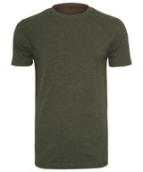Build Your Brand T-Shirt Round-Neck Olive - S - T-Shirts