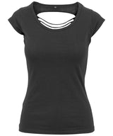 Build Your Brand Womens Back Cut Tee