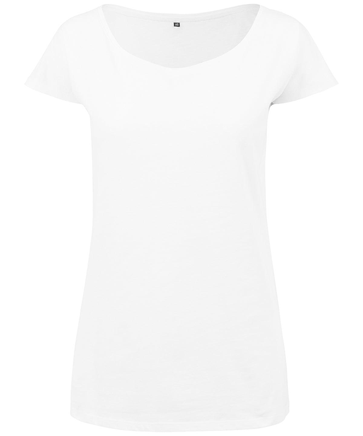 Build Your Brand Womens Wide Neck Tee
