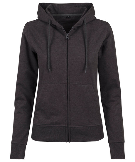 Build Your Brand Womens terry zip hoodie