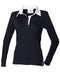 Front Row Womens long sleeve plain rugby shirt